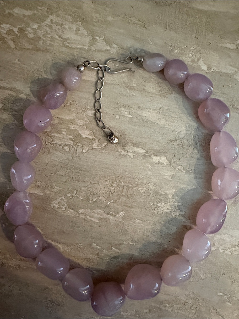 Elegant Pink Bead Necklace - Brand Unknown